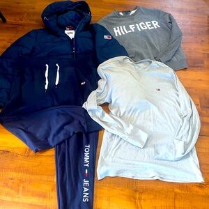Tommy Hilfiger coat/shirt/pants bundle